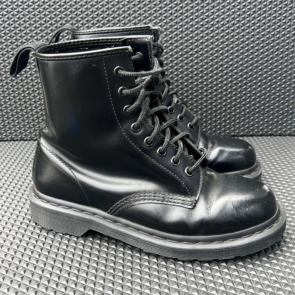 Dr Martens 1460 Mono Smooth Leather Lace Up Boots